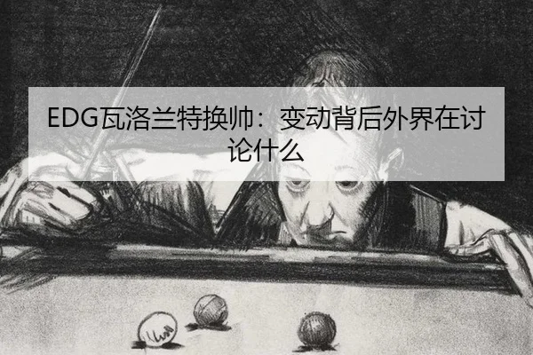 EDG瓦洛兰特换帅：变动背后外界在讨论什么